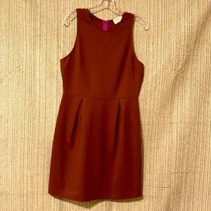 Everly Light Fall Rust Brown Dress